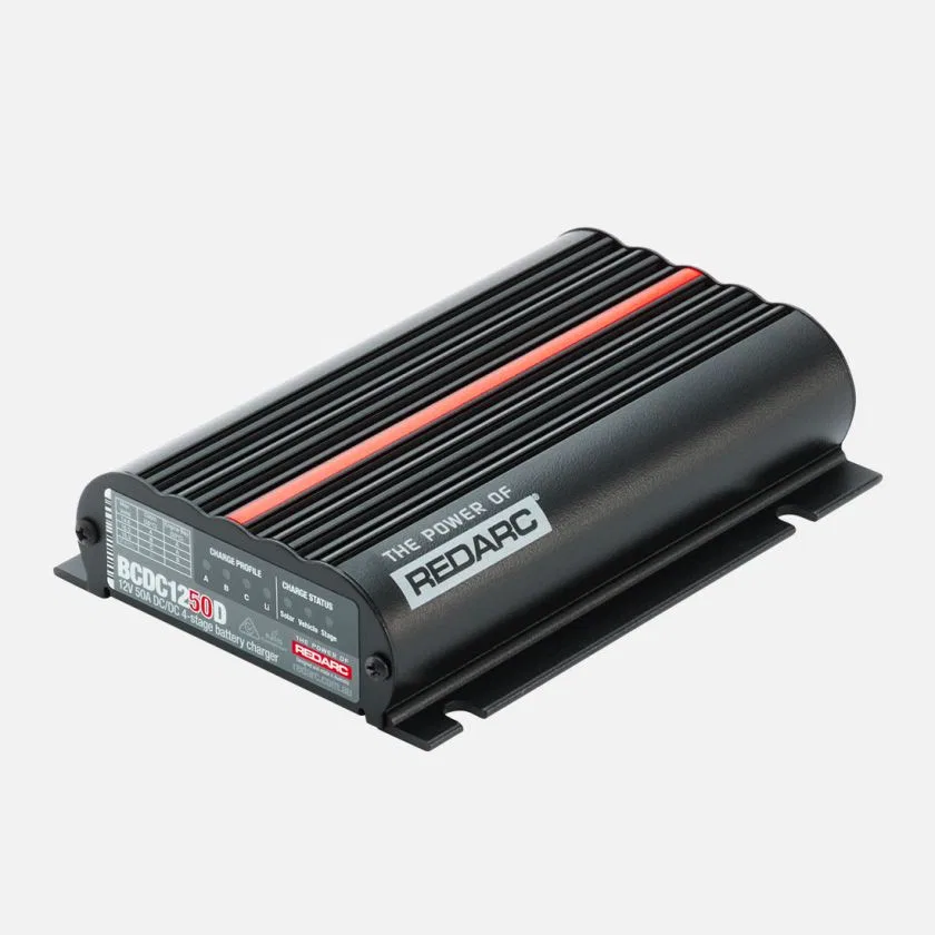 BCDC1250D – REDARC Battery Charger, For 12/ 24 Volt Vehicle Systems Charges From Solar And Alternator 9 To 32 Volt DC...